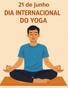 Ilustra&ccedil;&atilde;o mostrando um homem praticando Yoga