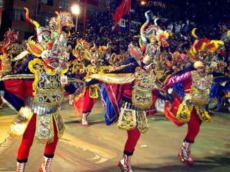 Foto do festival Diablada na Bol&iacute;via