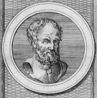 Ilustra&ccedil;&atilde;o do fil&oacute;sofo de Diogenes de Apol&ocirc;nia
