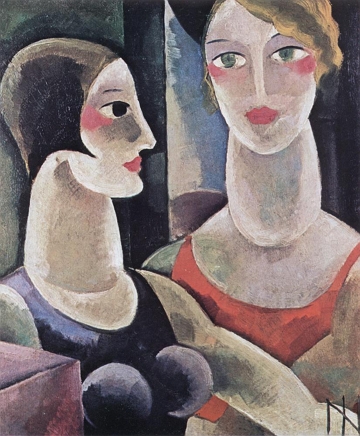 Duas Mulheres, pintura de Ismael Nery