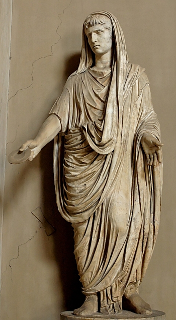 O g&ecirc;nio de Augusto, est&aacute;tua romana