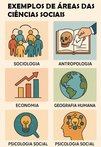 Exemplos de &aacute;reas das Ci&ecirc;ncias Sociais