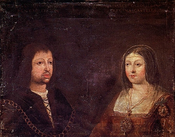 Fernando de Arag&atilde;o e Isabel de Castela, os reis cat&oacute;licos da Espanha