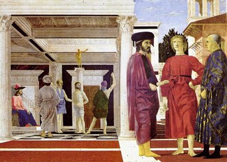 Pintura Flagela&ccedil;&atilde;o de Cristo de Piero della Francesca