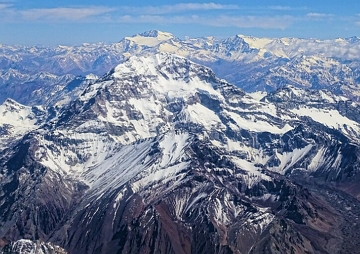 Foto da monte Aconc&aacute;gua na Argentina