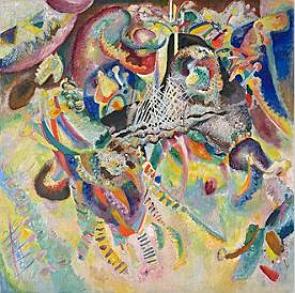 Fuga, obra de arte de Kandinsky.