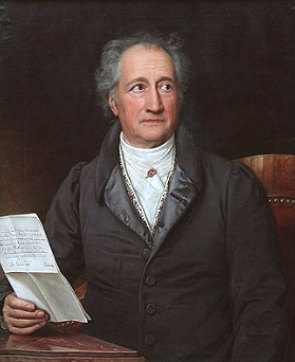 Retrato pintado do escritor Goethe