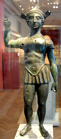 Estátua de um guerreiro etrusco