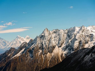 Foto da Cordilheira do Himalaia