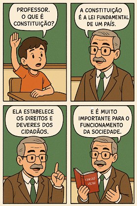 Pequena História em quadrinhos sobre o que é a Constituição