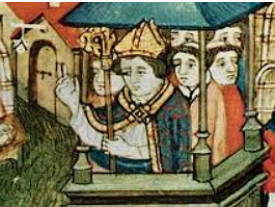 Imagem de um membro da Igreja Católica Medieval