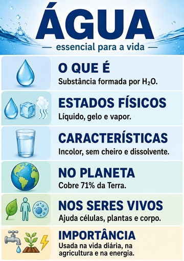 Infogr&aacute;fico sobre a &aacute;gua