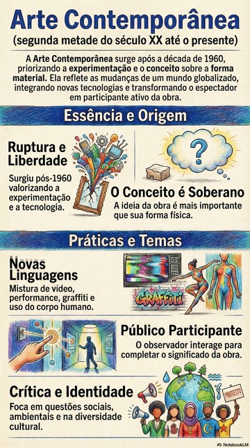Infogr&aacute;fico sobre a Arte Contempor&acirc;nea