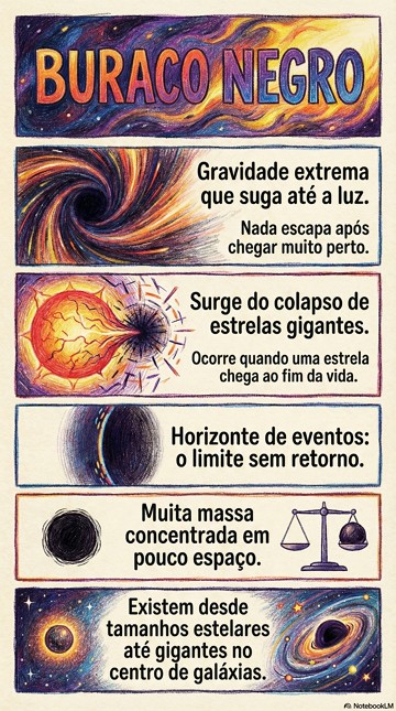 Infogr&aacute;fico sobre Buraco Negro