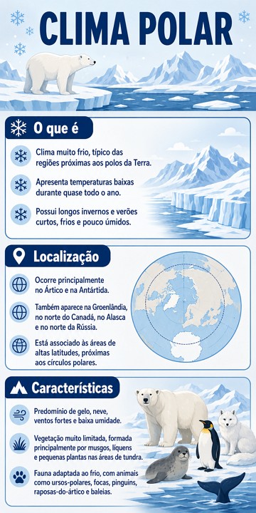Infogr&aacute;fico sobre o clima polar