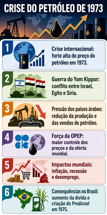 Infogr&aacute;fico sobre a Crise do Petr&oacute;leo de 1973