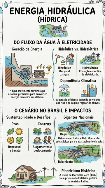 Infogr&aacute;fico sobre energia hidr&aacute;ulica