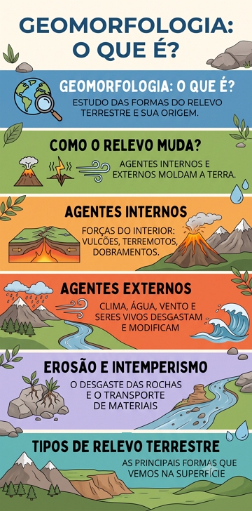Infogr&aacute;fico sobre Geomorfologia