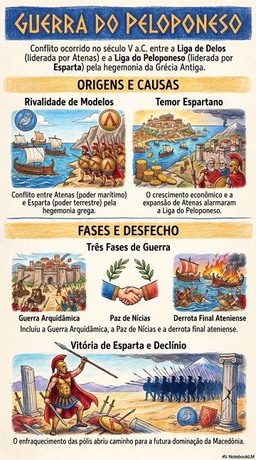 Infogr&aacute;fico sobre a Guerra do Peloponeso