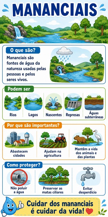 Infogr&aacute;fico sobre os mananciais