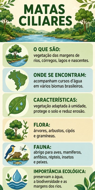 Infogr&aacute;fico sobre matas ciliares