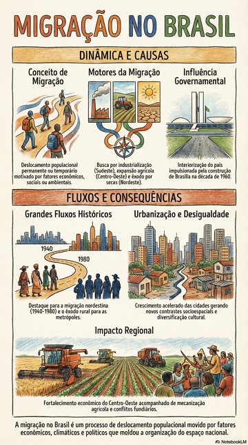 Infogr&aacute;fico sobre migra&ccedil;&atilde;o no Brasil