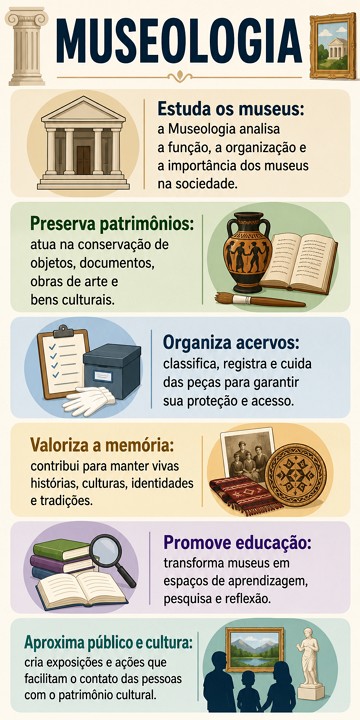 Infogr&aacute;fico did&aacute;tico sobre Museologia