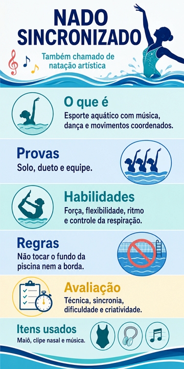 Infogr&aacute;fico sobre nado sincronizado