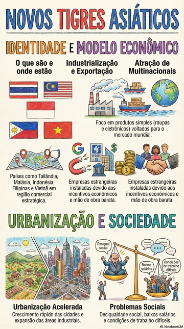 Infogr&aacute;fico resumido sobre os novos tigres asi&aacute;ticos