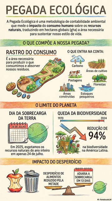 Infogr&aacute;fico sobre Pegada Ecol&oacute;gica