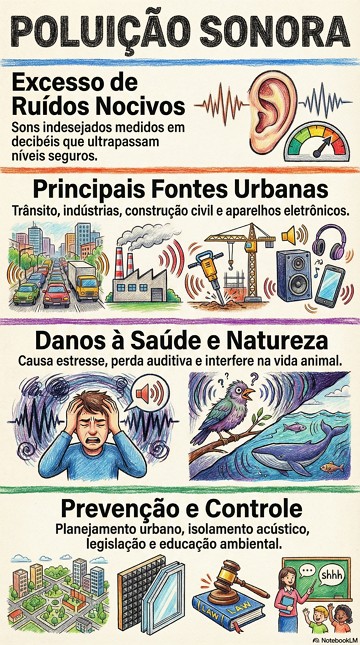 Infogr&aacute;fico sobre Polui&ccedil;&atilde;o Sonora