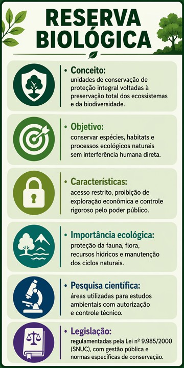 Infogr&aacute;fico resumido sobre Reserva Biol&oacute;gica