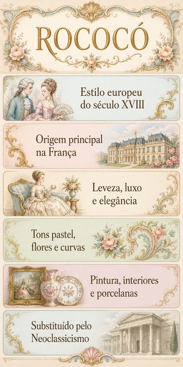 Infogr&aacute;fico sobre o Rococ&oacute;