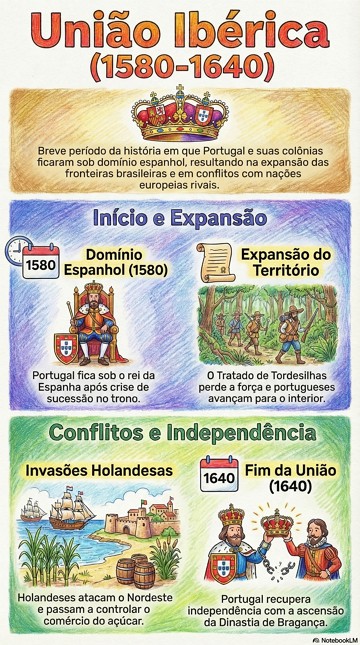 Infogr&aacute;fico sobre a Uni&atilde;o Ib&eacute;rica