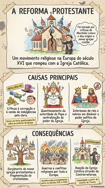 Infogr&aacute;fico sobre a Reforma Protestante