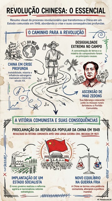 Infogr&aacute;fico com s&iacute;ntese da Revolu&ccedil;&atilde;o Chinesa