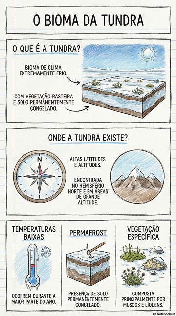 Infogr&aacute;fico sobre o bioma Tundra
