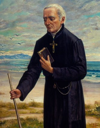 Retrato pintado do jesu&iacute;ta e escritor Jos&eacute; de Anchieta