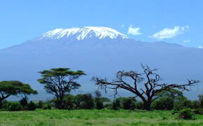 Foto da montanha Kilimanjaro na África