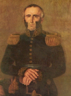 Retrato do l&iacute;der uruguaio Juan Antonio Lavalleja.