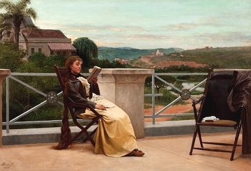 Leitura, obra de Almeida J&uacute;nior