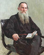 Retrato pintado de Leon Tolstói