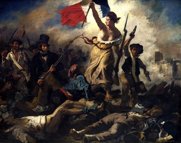 A Liberdade Guiando o Povo, obra de Delacroix