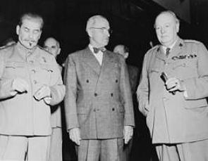 Stalin, Harry Truman e Winston Churchill