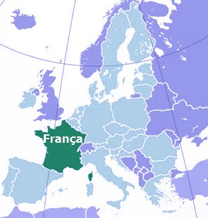 Mapa da Europa destacando aC