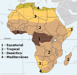 Mapa dos Climas da África