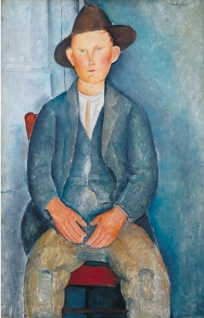 O menino campesino, obra de Modigliani