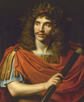 Retrato pintado de Molière