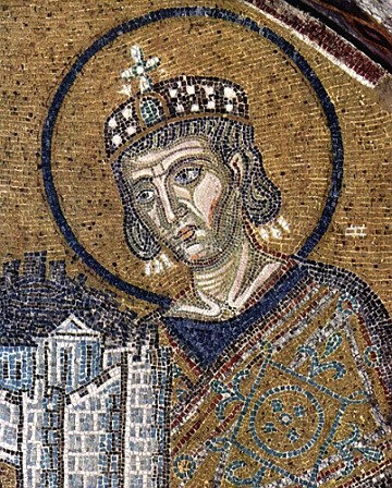 Mosaico representando o imperador Constantino I