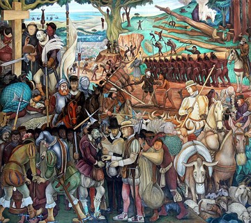 Mural de Diego Rivera no Pal&aacute;cio Nacional